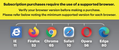 Browser Support to NY Subscription